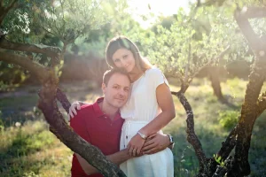 Séance engagement à Sisteron dans les alpes de haute-Provence avant le mariage